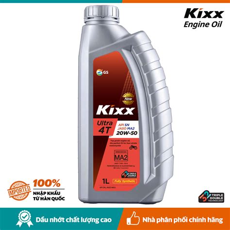 Dầu Nhớt Xe Số Và Xe Côn Tay Kixx Ultra 4t Sn 20w 50 10l