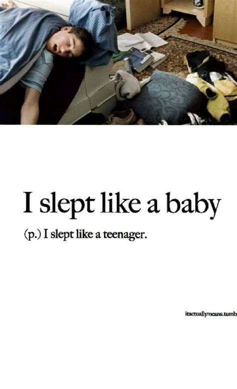 I Slept Like A Baby Funny Definition Funny Sleep