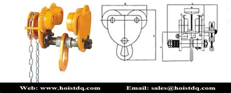 Manual Trolley Electric Chain Hoist 500kg Manual Trolley Chain Hoist