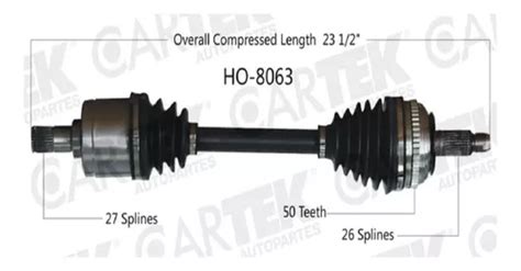 Flecha Homocinetica Completa Der Honda Civic 1999 2000