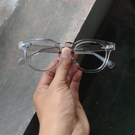 Frame Kacamata Transparan Model Longlasting Bahan Solid Tebal