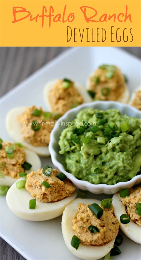 Buffalo Ranch Deviled Eggs Primally Inspired