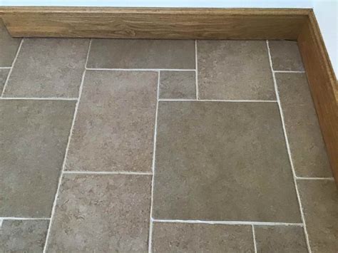 Grout Deep Cleaned on Ceramic Tiled Kitchen Floor Kettering - Grout Cleaning and Restoration