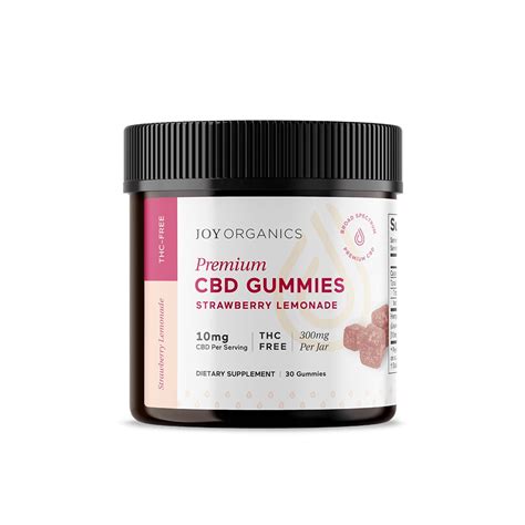 Joy Organics Strawberry Lemonade CBD Gummies 10mg