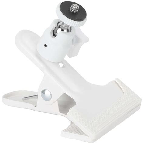 CAMVATE Spring Clip Clamp With Mini Ball Head Mount White