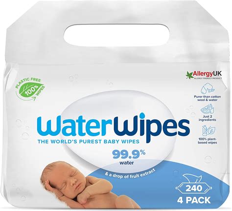 WaterWipes Toallitas de bebé 4 x 60 unidades las toallitas húmedas