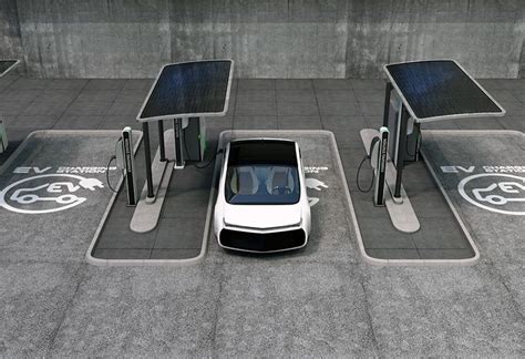 EV Charging Station Design with Solar Panels