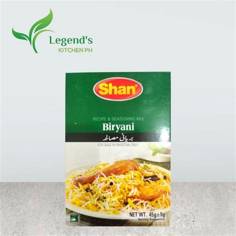 Shan Biryani Masala Seasoning Mix 50g Lazada Ph