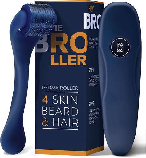 Dermaroller Cheveux Pour Hommes Rouleau Barbe Avec Aiguilles De 0 5