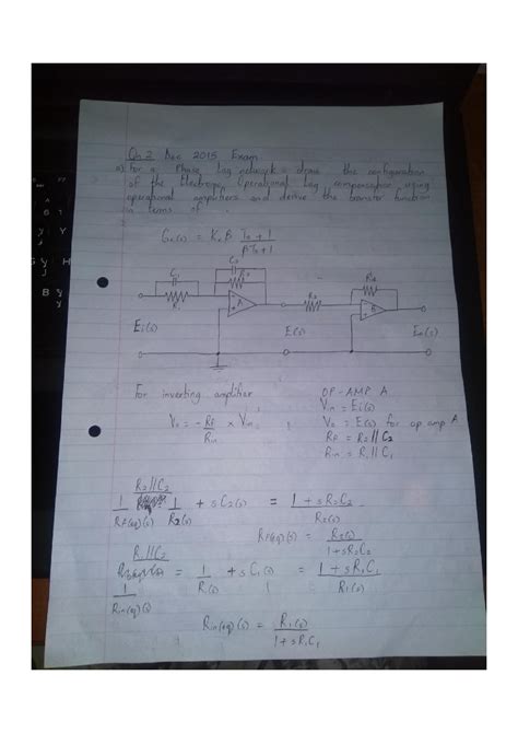 SOLUTION Phase Lag Compensator Design Exam Studypool