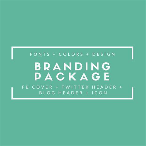 Custom Branding Package Etsy