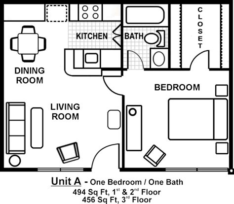 25+ Wonderful 1 Bedroom Apartment Layout Ideas | Inspiratif Design