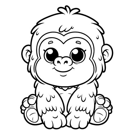 Gorilla Coloring Pages Coloring Pages Gem