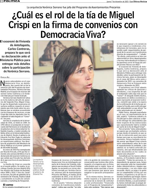 Cuál es el rol de la tía de Miguel Crispi en la firma de convenios con