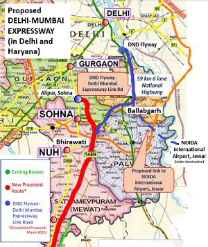 Delhi Mumbai Expressway Map