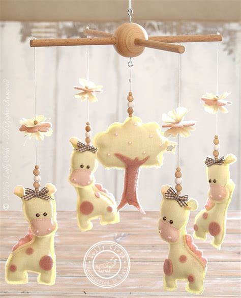 Giraffe Baby Mobile Giraffe Nursery Mobile Baby Crib Mobile Etsy