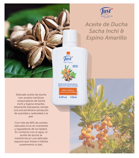 Aceite De Ducha Sacha Inchi Espino Amarillo En Aceite Lipidos