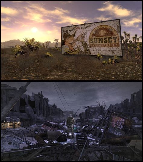 Fallout New Vegas Metro 2033 Screenshot Comparison No Mutants Allowed