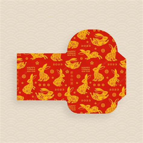 Premium Vector Chinese New Year 2023 Lucky Red Envelope Money Packet