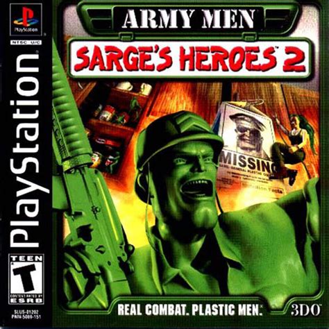 ARMY MEN: SARGES HEROES 2 Playstation 1 Game