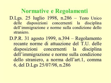 Normative E Regolamenti D Lgs Luglio N Testo Unico