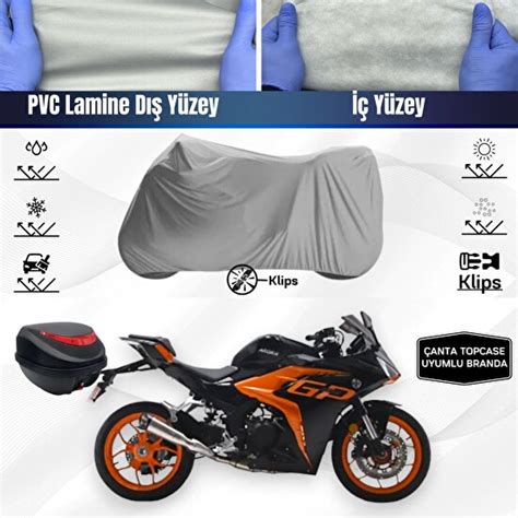 ULTRASHOP Arora Gp 250 Motosiklet Branda Top Case Çanta Fiyatı