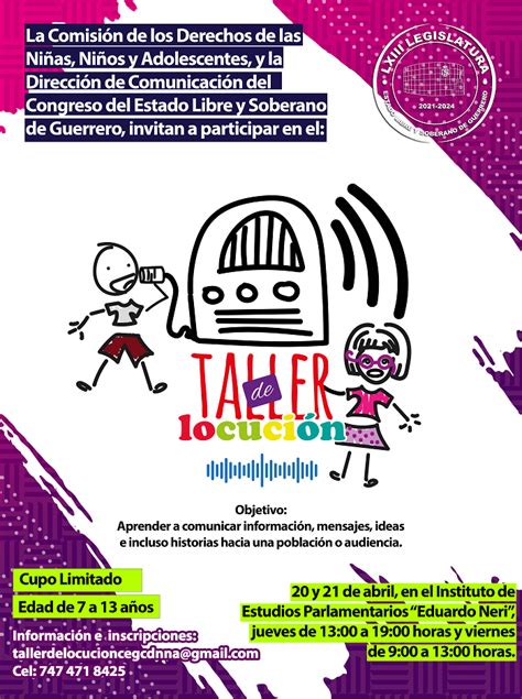 Invita Congreso A Ni Os Y Adolescentes A Participar En Taller De