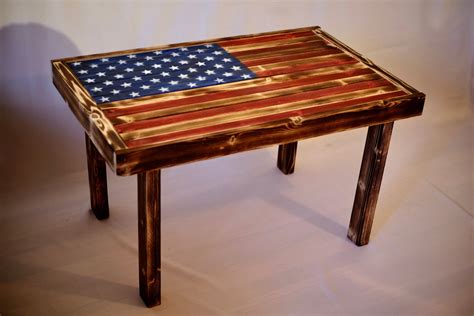 American Flag Coffee Table Etsy