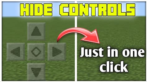 How To Hide Controls In Minecraft Pe 1 19 Just In One Click YouTube