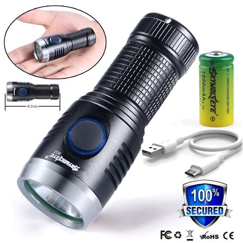 Buy Tactical Military Led Flashlight Torch Lamp Mini Pocket Usb