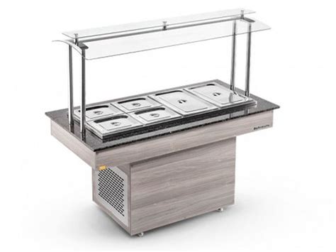 Mesa De Buffet Refrigerada 8 Cubas Brcf8 Refrimate LCA Instalaciones