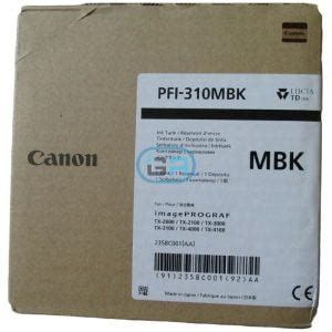 Tinta Canon Pfi Mbk Matte Black Tx Tx Ml