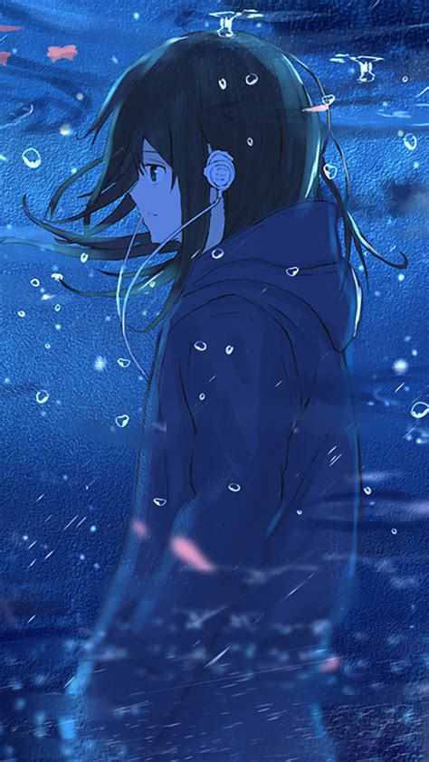 2160x3840 Anime Girl Reflection Water Sony Xperia X Xz Z5 Premium Hd 4k