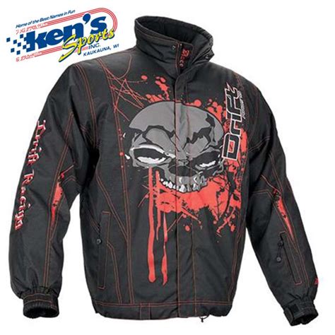 Mens Drift Racing Red Annihilator Snowmobile Jacket Kens Sports