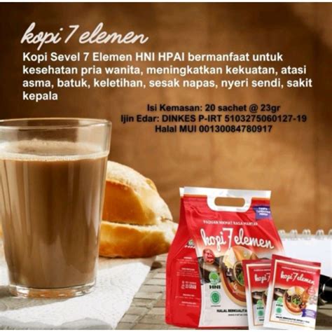 Jual Kopi Sevel Herbal 7 Elemen HNI HPAI Shopee Indonesia