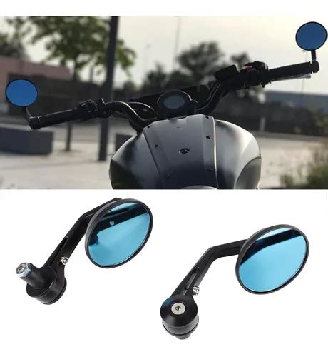 Espejos Retrovisor Antireflejante Moto Cafe Racer Pu O Redon Meses