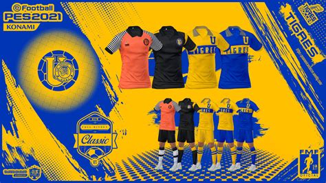 Kitset Retro S Tigres Tigres Soccer Liga Mexicana Pes