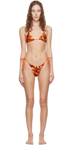 Dos Swim Ssense Exclusive Orange Ari Mila Bikini