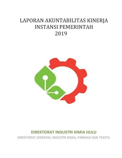 Pdf Laporan Akuntabilitas Kinerja Instansi Pemerintahikft Kemenperin