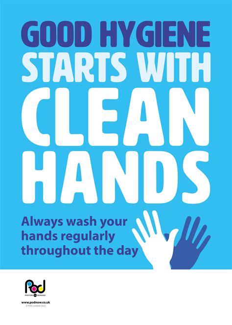 Good hygiene starts with clean hands | POD | Posters On Demand