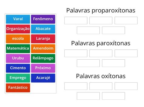 O Que São Palavras Oxítonas Paroxítonas E Proparoxítonas - 6