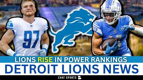 Today’s Lions News Lions Rise In Power Rankings David Montgomery And Taylor Decker Return Buggs