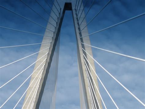 Crossing The Arthur Ravenel Jr Bridge From Downtown Charleston To