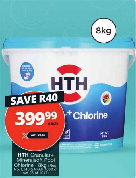 Hth Granular Mineralsoft Pool Chlorine Kg Offer At Checkers