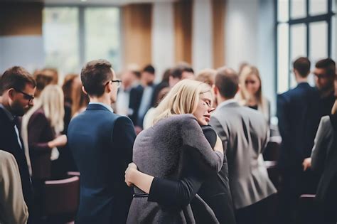 Premium Photo Group Hug At A Support Group Meeting