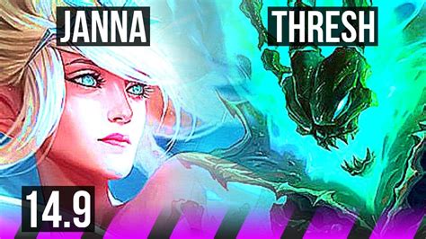 JANNA Jinx Vs THRESH Varus SUP 74 Winrate 5 3 24 EUW Master