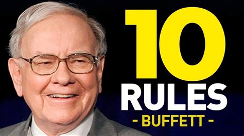 Warren Buffett S Top 10 Rules For Success WarrenBuffett YouTube