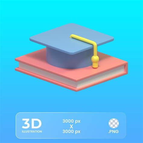 Ícone 3d Suave De Educação Psd Premium