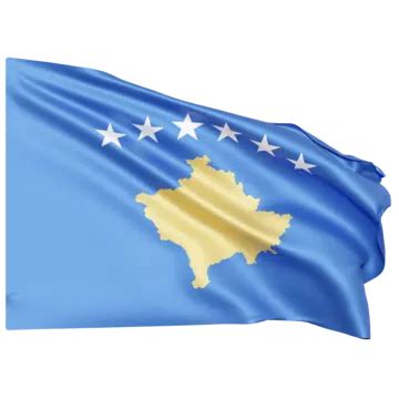 Kosovo Flag With Pole, Kosovo Flag Waving, Kosovo Flag Waving ...