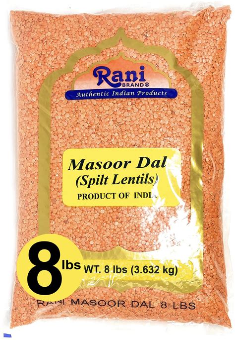 Buy Rani Masoor Dal Indian Red Lentils Split Gram Oz Lbs